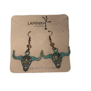 Laminin Designs By Martha Steer Head Western Earrings (e7)